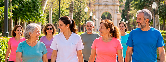 Paseo Saludable comunitario hacia el Parque Ribalta