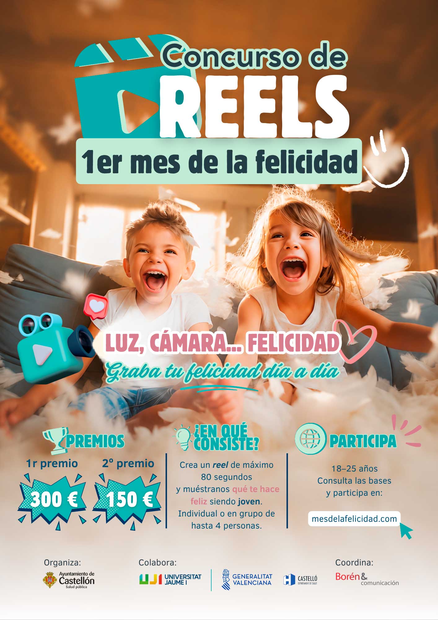 Cartel oficial del Concurso Nacional de Reels